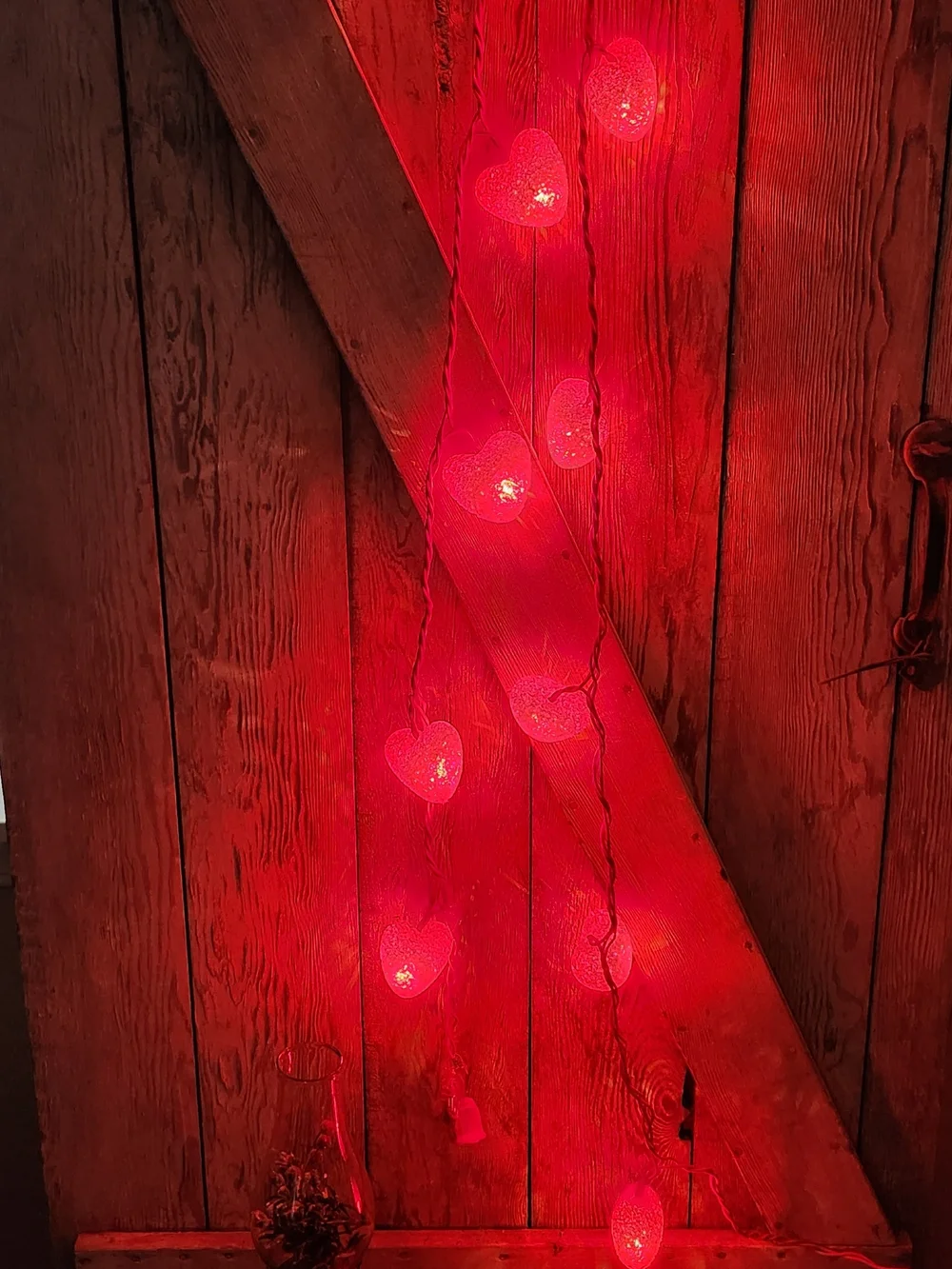 Heart String Lights - Red Heart Lights